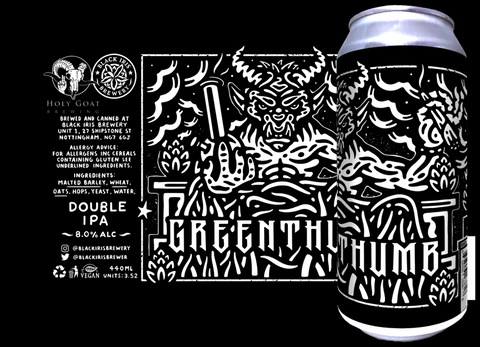 Black Iris Brewery x Holy Goat - Greenthumb, DIPA 8%