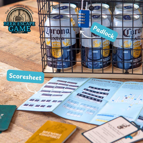 Beer Escape Room Brain Teaser Puzzle Game - Mens Gifts
