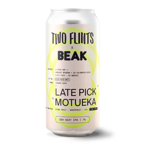 Two Flints x Beak - Late Pick Motueka, IPA, 7%