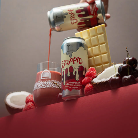 Vault City - STOOPID: White Chocolate Raspberry Cherry Coconut Cream, Pastry Sour, 6%