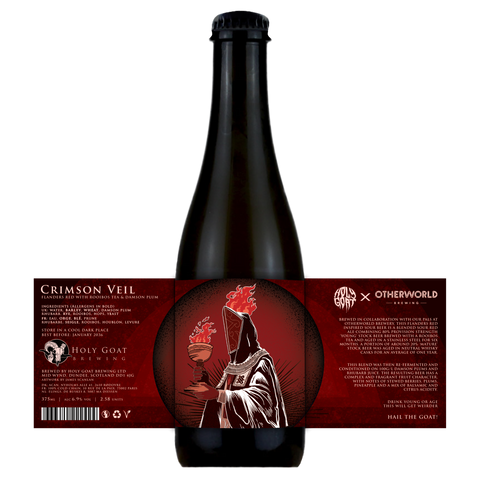 Holy Goat x OTHERWORLD - Crimson Veil, Flanders Red with Rooibos Tea & Damson Plum, 6.9%