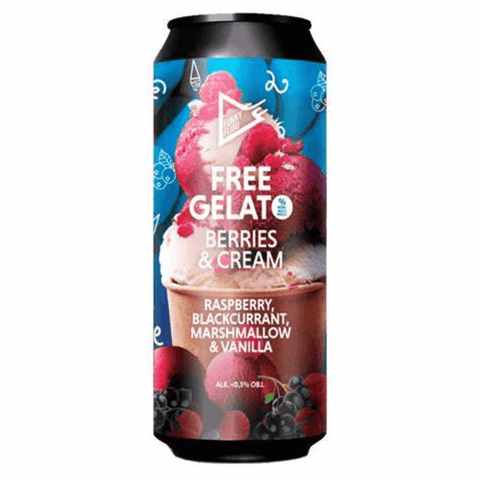 Funky Fluid - Free Gelato: Berries and Cream, N/A Pastry Sour, 0.5%