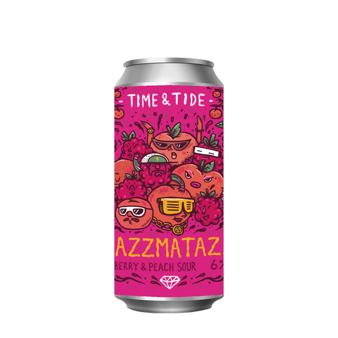 Time and Tide - Razzmatazz, Peach & Raspberry sour, 6%