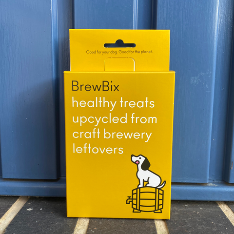 100g BrewBix Peanut Butter Dog Biscuit Box incl sample bag