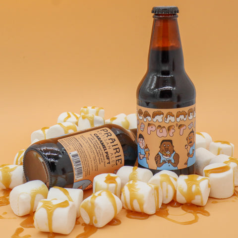 Prairie - CARAMEL PUF’T, BOURBON BARREL AGED IMPERIAL STOUT W/ CARAMEL AND TOASTED MARSHMALLOW, 13.9%