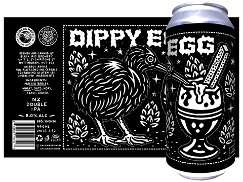 Black Iris - Dippy Egg, NZ DIPA, 8%