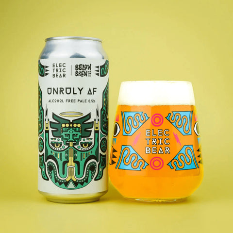 Below Brew x Electric Bear - UNRULY AF, AF PALE, 0.5%
