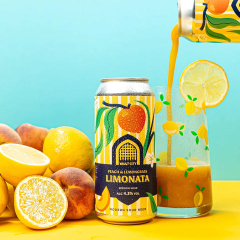 Vault City - Peach & Lemongrass Limonata, Sour, 4.3%