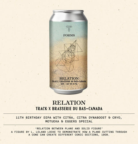 Track x Brasserie Du Bas (Canada) - Relation, DIPA, 8%