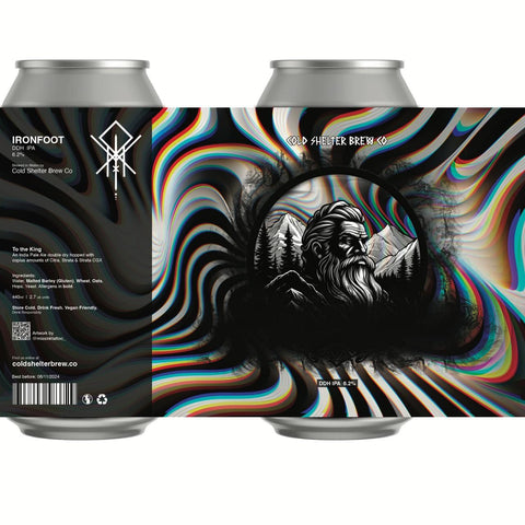 Cold Shelter Brew Co - Ironfoot, DDH IPA, 6.2%
