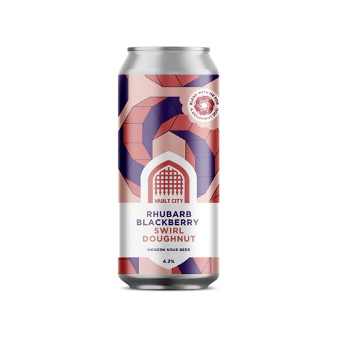 Vault City - Rhubarb Blackberry Swirl Doughnut, 4.3% Vault City - Rhubarb Blackberry Swirl Doughnut, 4.3%