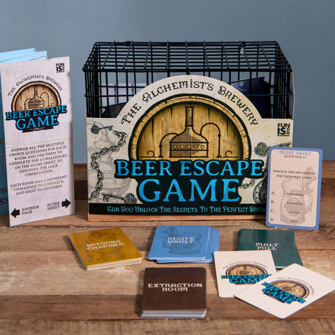 Beer Escape Room Brain Teaser Puzzle Game - Mens Gifts