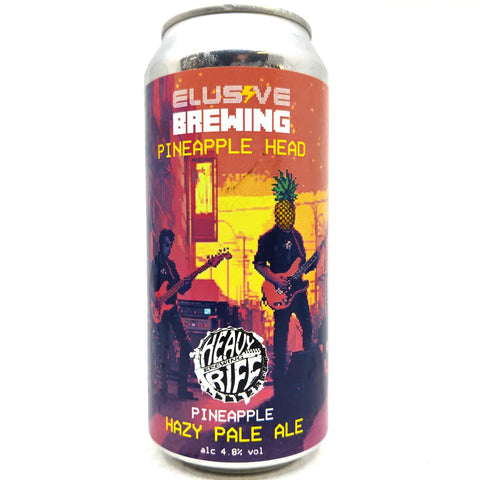 Elusive Brewing x Heavy Riff - Pineapple Head, Pale Ale Elusive Brewing x Heavy Riff - Pineapple Head, Pale Ale